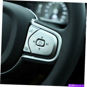 N[Jo[ NJ[XeAOzC[{^́A{{XC60 S90 XC90 V90̑Jo[Ă܂ Chrome Car Steering Wheel Buttons Covers Decoration For Volvo XC60 S90 XC90 V90