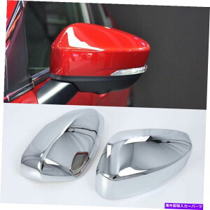 N[Jo[ Mitsubishi Eclipse Cross 2018-2021 Chrome Side Door Mirror Cover Trim 2PC̏ꍇ For Mitsubishi Eclipse Cross 2018 - 2021 Chrome Side Door Mirror Cover Trim 2pc