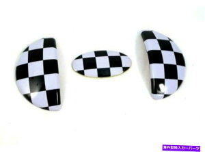 �N���[���J�o�[ ���[�V���O�t���b�O�C���e���A�h�A�n���h��+�O���[�u�{�b�N�X�J�o�[�~�j�N�[�p�[R55 R56 R59 Racing flag Interior Door Handle+Glove Box Covers for Mini Cooper R55 R56 R59