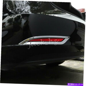クロームカバー テスラモデル3 2018-2022クロムリアフォグライトランプカバーサラウンド For Tesla Model 3 2018-2022 Chrome Rear Fog Light Lamp Cover Surrounds