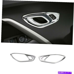 N[Jo[ V{[J}17+̃NJ[hACeAnhJo[gt[̑ Chrome Car Door Interior Handle Cover Trim Frame Decor For Chevrolet Camaro 17+