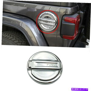 N[Jo[ ABSNKXhAJo[R^NICLbvgtBbg2018-2021W[vO[JL ABS Chrome Gas Door Cover Fuel Tank Oil Cap Trim fits 2018-2021 Jeep Wrangler JL