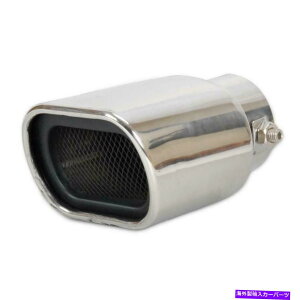 N[Jo[ Xg[gNXeXX`[SUVԔrCe[pCv}t[`bvbVJo[ Straight Chrome Stainless Steel SUV Car Exhaust Tail Pipe Muffler Tip Mesh Cover