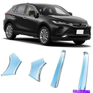 �N���[���J�o�[ LHD Chrome�o�b�N�~���[�X�g���C�v�J�o�[�g���^�n���G�x���U2021 2022��4PCS LHD Chrome Rearview Mirror Stripe Cover 4pcs For Toyota Harrier Venza 2021 2022�y���s�A���i�z