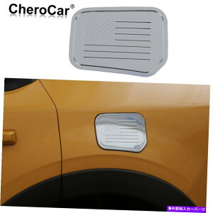 N[Jo[ tB[RhA^NKXLbvJo[tH[huRX|[c2021-2022Ñg Filler Fuel Door Tank Gas Cap Cover Trim for Ford Bronco Sport 2021-2022 Chrome
