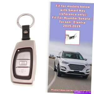 �N���[���J�o�[ �q�����_�C�J�[�̂��߂�1PCS�L�[�X���o�[�P�[�XFOB�J�o�[�L�[�`�F�[���N�������^���A�N�Z�T���[ 1pcs For Hyundai Car Key Sliver Case Fob Cover Keychain Chrome Metal Accessories