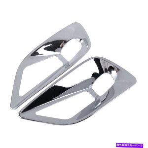 N[Jo[ yANtgtHOCgJo[gt[W[v`FL[2019 BTɃtBbg Pair Chrome Front Fog Light Cover Trim Frame Fit for Jeep Cherokee 2019 bt