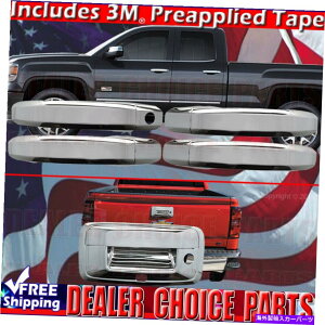 �N���[���J�o�[ 2014-2019 Silverado Sierra 2500 EXT/CREW CHROME DOOR�n���h���J�o�[+�e�[���Q�[�gw/kh 2014-2019 SILVERADO SIERRA 2500 Ext/Crew CHROME Door Handle COVERS+Tailgate w/KH