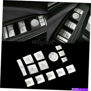 �N���[���J�o�[ �J�[�h�A�A�[�����X�g�E�B���h�E�X�C�b�`�{�^���J�o�[�����Z�f�X�x���cE C�N���XGLK�̃g���� Car Door Armrest Window Switch Button Cover Trim For Mercedes Benz E C-Class GLK