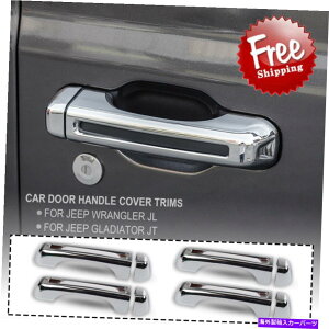 N[Jo[ 4PCSGNXeAhAnhJo[2018+W[vO[JL 20+OfBG[^[JT̃g 4Pcs Exterior Door Handle Cover Trim for 2018+ Jeep Wrangler JL 20+ Gladiator JT