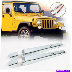 N[Jo[ 4PCStgEBhECp[A[u[hJo[W[vO[TJ 1997-2006ɃtBbg 4PCS Front Window Wiper Arm Blade Cover Trim Fit for Jeep Wrangler TJ 1997-2006
