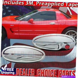 �N���[���J�o�[ 1997-2004 Chevy Corvette Chrome 2�h�A�n���h���J�o�[nopsk�X�^�C��1 *�ʐ^���Q�� * 1997-2004 CHEVY CORVETTE Chrome 2 Door Handle COVERS noPSK Style 1 *see picture*�y���s�A���i�z