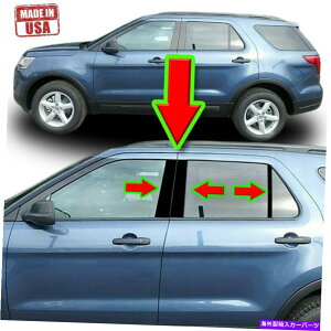 hAs[ tH[hGNXv[[11-19̍gi+L[XɓK܂j6pcZbghA Black Pillar Trim for Ford Explorer 11-19 (+also fits keyless) 6pc Set Door