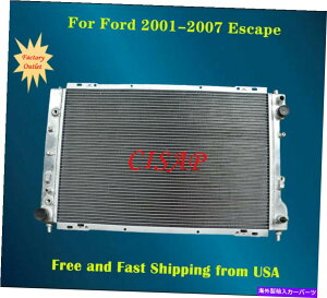 Radiator �t�H�[�h2001-2007 2002 2003 2004 2005 2006�G�X�P�[�v�A���~�j�E�����W�G�[�^�[3.0L For Ford 2001-2007 2002 2003 2004 2005 2006 Escape Aluminum radiator 3.0L�y���s�A���i�z