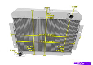 Radiator 2�s1 �`���[�uMN�`�����s�I�����W�G�[�^�[1970-1985 Jeep CJ�V���[�YL6�AV8�G���W�� 2 Row 1 Tubes MN Champion Radiator for 1970 - 1985 Jeep CJ Series L6, V8 Engine�y���s�A���i�z