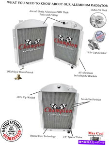 Radiator V8 Conversion�A1941 1942 1943 1944 1945 1946 GMC AK�V���[�Y3��v�����W�G�[�^�[ V8 Conversion, 1941 1942 1943 1944 1945 1946 GMC AK Series 3 Row Pro Radiator�y���s�A���i�z