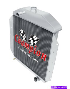 Radiator 1950�N��3��̃E�G�X�^���`�����s�I�����W�G�[�^�[1951�t�H�[�h�����`���S��L6�G���W����CC49-6 3 Row Western Champion Radiator for 1950 1951 Ford Ranch Wagon L6 Engine #CC49-6�y���s�A���i�z
