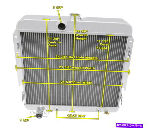 Radiator 1966�N�̃v���}�X�o���N�[�_V8�G���W����3��G�[�X�`�����s�I�����W�G�[�^�[ 3 Row Ace Champion Radiator for 1966 Plymouth Barracuda V8 Engine
