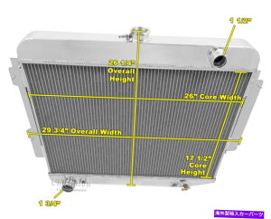 Radiator 1969Ñ_bW[dfCgirbOubNV8GW3G[X`sIWG[^[ 3 Row Ace Champion Radiator for 1969 Dodge Charger Daytona Big Block V8 Engine