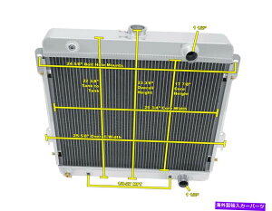 Radiator 1975�N����1978�N�̃v���}�X�g���C���_�X�^�[L6�G���W����3�񊄈��`�����s�I�����W�G�[�^�[ 3 Row Discount Champion Radiator for 1975 - 1978 Plymouth Trailduster L6 Engine�y���s�A���i�z