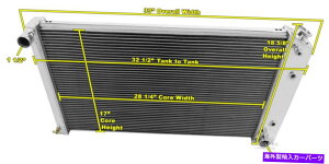 Radiator 3̍xȃ`sIWG[^[17 "x28" 1966-1977 Oldsmobile Cutlass̃RA 3 Row Advanced Champion Radiator 17"x28" Core for 1966 - 1977 Oldsmobile Cutlass