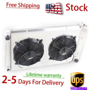 Radiator 1973-1981�|���e�B�A�b�N�t�@�C�A�o�[�h/�g�����XAM V8�V�����E�h�t�@��3��A���~�j�E���̃��W�G�[�^�[ Radiator For 1973-1981 Pontiac Firebird/Trans Am V8 Shroud Fan 3 Rows Aluminum�y���s�A���i�z