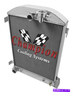 Radiator 2�s1 �`���[�uWR�`�����s�I�����W�G�[�^�[1932�N�t�H�[�h�n�C�{�[�C�t�H�[�h�\�� 2 Row 1 Tubes WR Champion Radiator for 1932 Ford High Boy Ford Configuration�y���s�A���i�z
