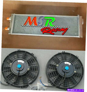 Radiator ���j�o�[�T��28 x7 x3 �A���~�j�E����C���琅�ւ̉t�̔M�����큕�t�@�� universal 28x7x3 Aluminum Air to Water Intercooler Liquid Heat Exchanger &Fan�y���s�A���i�z
