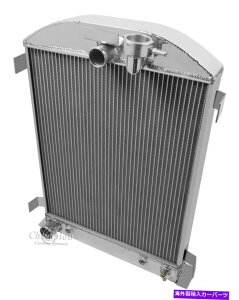 Radiator 1932�t�H�[�h�X�g���[�g���b�h3�񃉃W�G�[�^�[Hi-Boy Style WR Ford�iV8 Lower Driver Hose�j 1932 Ford Street Rod 3 Row Radiator Hi-boy style WR Ford (V8 Lower Driver Hose)�y���s�A���i�z