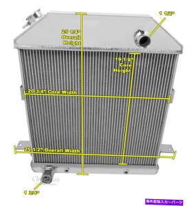 Radiator 1939 1940 1941�t�H�[�h�J�[3��A���C�A���g���W�G�[�^�[W�t�H�[�h�\��CC4001FD 1939 1940 1941 Ford Car 3 Row Alliant Radiator w Ford Configuration CC4001FD�y���s�A���i�z