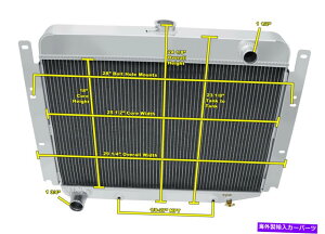 Radiator 3��̃E�G�X�^���`�����s�I�����W�G�[�^�[1970 1970 1971 Dodge W300�s�b�N�A�b�vV8�G���W�� 3 Row Western Champion Radiator for 1969 1970 1971 Dodge W300 Pickup V8 Engine�y���s�A���i�z