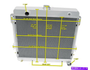 Radiator 1972�N�̃t�@�[�SD100�s�b�N�A�b�vV8�G���W����CC511��3��̍��x�ȃ`�����s�I�����W�G�[�^�[ 3 Row Advanced Champion Radiator for 1972 Fargo D100 Pickup V8 Engine #CC511�y���s�A���i�z