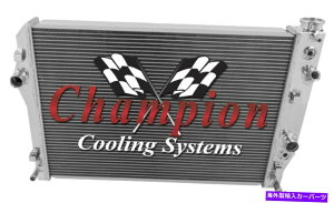 Radiator 1998�N��3��RR�`�����s�I�����W�G�[�^�[1999�|���e�B�A�b�N�t�@�C�A�o�[�h�g�����XAM V8�G���W�� 3 Row RR Champion Radiator for 1998 1999 Pontiac Firebird Trans Am V8 Engine�y���s�A���i�z