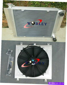 Radiator }c_RX2 RX3 RX4 RX5̃A~jEWG[^[VEht@q[^[pCvMTȂ Aluminum radiator shroud fan for Mazda RX2 RX3 RX4 RX5 without heater pipe MT