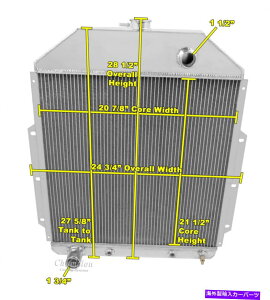 Radiator 48 49�t�H�[�hF1�s�b�N�A�b�v�g���b�NW/�t�H�[�hV8�`�����s�I��3��A���~�j�E�����W�G�[�^�[CC4252FD 48 49 Ford F1 Pickup Truck w/Ford V8 Champion 3 Row Aluminum Radiator CC4252FD�y���s�A���i�z