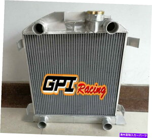 Radiator Ford Lowboy��62mm�A���~�j�E�����W�G�[�^�[W/Flathead V8�G���W��1932-1939 62MM aluminum radiator FOR Ford Lowboy chopped w/flathead V8 engine 1932-1939�y���s�A���i�z