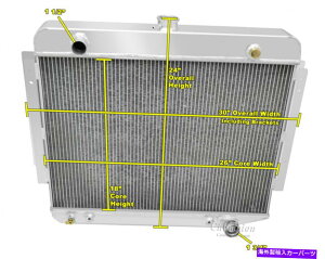 Radiator 1972N1979Ñ_bWD/WV[YsbNAbvV8GW3 rowq`sIWG[^[ 3 Row Atom Champion Radiator for 1972 - 1979 Dodge D/W Series Pickups V8 Engine