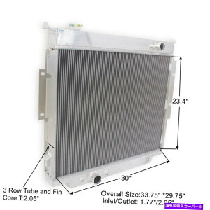 Radiator 88-95tH[hFX[p[f[eBF150 F250 F350fB[[V8 6.9 7.3L 3ROWRAWG[^[ For 88-95 Ford F Super Duty F150 F250 F350 Diesel V8 6.9 7.3L 3Row Core Radiator