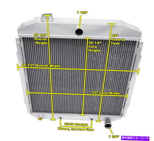 Radiator 1953�N����1956�N�̃t�H�[�h�g���b�N�V�{���[�\����3 row���q�`�����s�I�����W�G�[�^�[ 3 Row Atomic Champion Radiator for 1953 - 1956 Ford Truck Chevy Configuration