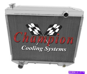 Radiator �t�H�[�h�����`���S�����W�G�[�^�[�A�A���~�j�E��3��`�����s�I���A4.4,4.8�A5.1,5.4,5.8,5.9 V8 Ford Ranch Wagon Radiator, Aluminum 3 Row Champion, 4.4,4.8,5.1,5.4,5.8,5.9 V8�y���s�A���i�z