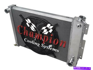 Radiator 2�s1 KR�`�����s�I�����W�G�[�^�[W/ 16�t�@��1967 1968 1969 Trans Am V8 Eng 2 Row 1 KR Champion Radiator W/ 16 Fan for 1967 1968 1969 Trans Am V8 Eng�y���s�A���i�z