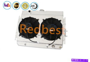 Radiator 4��̃��W�G�[�^�[+�V�����E�h+�t�@��1963-1968�V�{���[�C���p��/�G���J�~�m/�V�F�x��/�J�v���X 4 Row Radiator+Shroud+Fan For 1963-1968 Chevy Impala/El Camino/Chevelle/ Caprice�y���s�A���i�z
