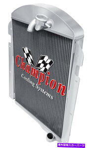 Radiator 1939N3̃Ag~bN`sIWG[^[V{[VA L6GWCC3940-6 3 Row Atomic Champion Radiator for 1939 Chevrolet VA L6 Engine #CC3940-6
