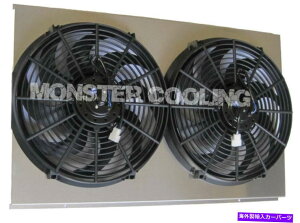 Radiator Chevy C10/C20/C30�A���~�j�E�����W�G�[�^�[�t�@���V�����E�h2-14 �G���N�g���b�N�t�@���������[�L�b�g Chevy C10/C20/C30 Aluminum Radiator Fan Shroud 2-14 Electric Fans & Relay Kit�y���s�A���i�z