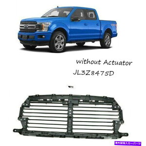 Radiator �t�����g�A�b�p�[���W�G�[�^�[�O�����G�A�V���b�^�[�R���g���[���t�H�[�hF150 2018-20�ɓK���Ă��܂� Front Upper Radiator Grille Air Shutter Control Fit For FORD F150 2018-20�y���s�A���i�z