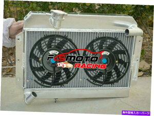 Radiator 56mm���W�G�[�^�[ +Rover MG MGA 1500 1600 1622 CC Twin Cam Deluxe 1955-1962�̃t�@�� 56mm Radiator +FANS For ROVER MG MGA 1500 1600 1622 CC Twin Cam DeLuxe 1955-1962�y���s�A���i�z
