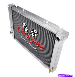 Radiator 1970�N��3��̃��b�L���`�����s�I�����W�G�[�^�[1971�t�H�[�h�O�����g���mV8�G���W����CC381 3 Row Rockin Champion Radiator for 1970 1971 Ford Gran Torino V8 Engine #CC381�y���s�A���i�z