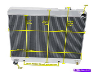 Radiator 1961 1962 1963 Buick Invicta V8�G���W����3���Rockin�`�����s�I�����W�G�[�^�[ 3 Row Rockin Champion Radiator for 1961 1962 1963 Buick Invicta V8 Engine�y���s�A���i�z