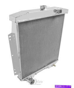 Radiator 1954-1956�t�H�[�h�J���g���[�Z�_��/�X�N���C�A�A���~�j�E��3��`�����s�I�����W�G�[�^�[ 1954-1956 Ford Country Sedan/Squire Aluminum 3 Row Champion Radiator�y���s�A���i�z