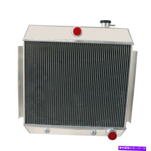 Radiator 3��A���~�j�E���t�B�b�g1955-1957�V�{���[�x���G�A�����t�B�t�e�B���c�[�e���V���[�YL6 3 Row Aluminum Fits 1955-1957 Chevrolet Bel Air One-Fifty & Two-Ten Series L6�y���s�A���i�z
